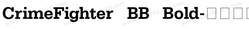 CrimeFighter BB Bold字体转换